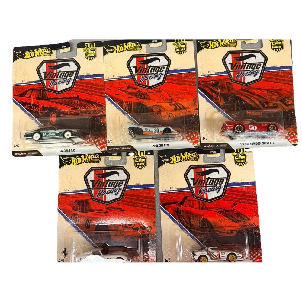 Hot Wheels 2026 Car Culture T "Vintage Racing"  5 Cars Set, FPY86-961T-7F